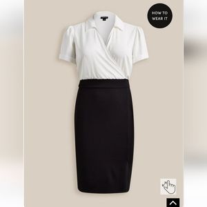 At The Knee Ponte Studio Crepe Bodycon Dress